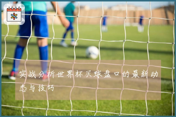 实战分析世界杯买球盘口的最新动态与技巧